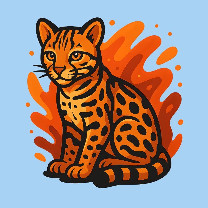 Flammender Ozelot