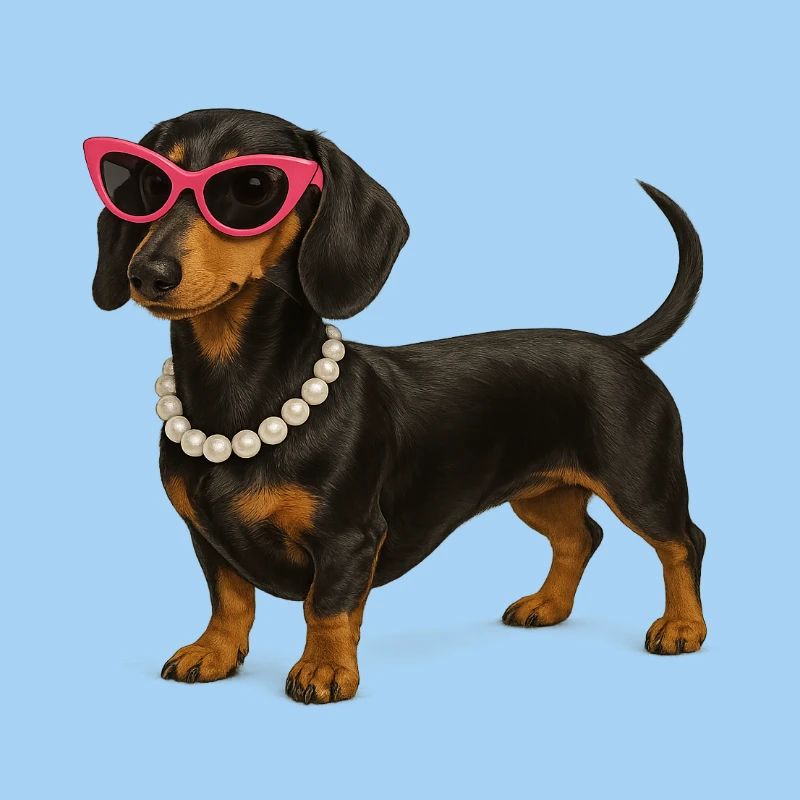 Dackel Diva Pink Sonnenbrille