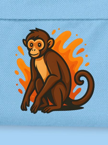 Klammeraffe in Flammender Aura