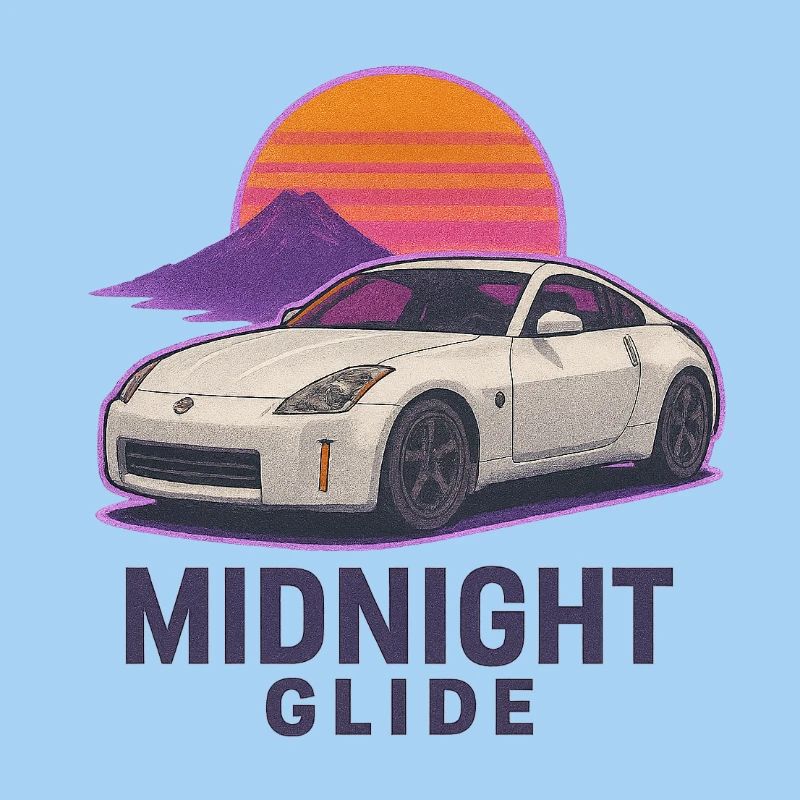 Midnight Glide Retro Sunset Auto