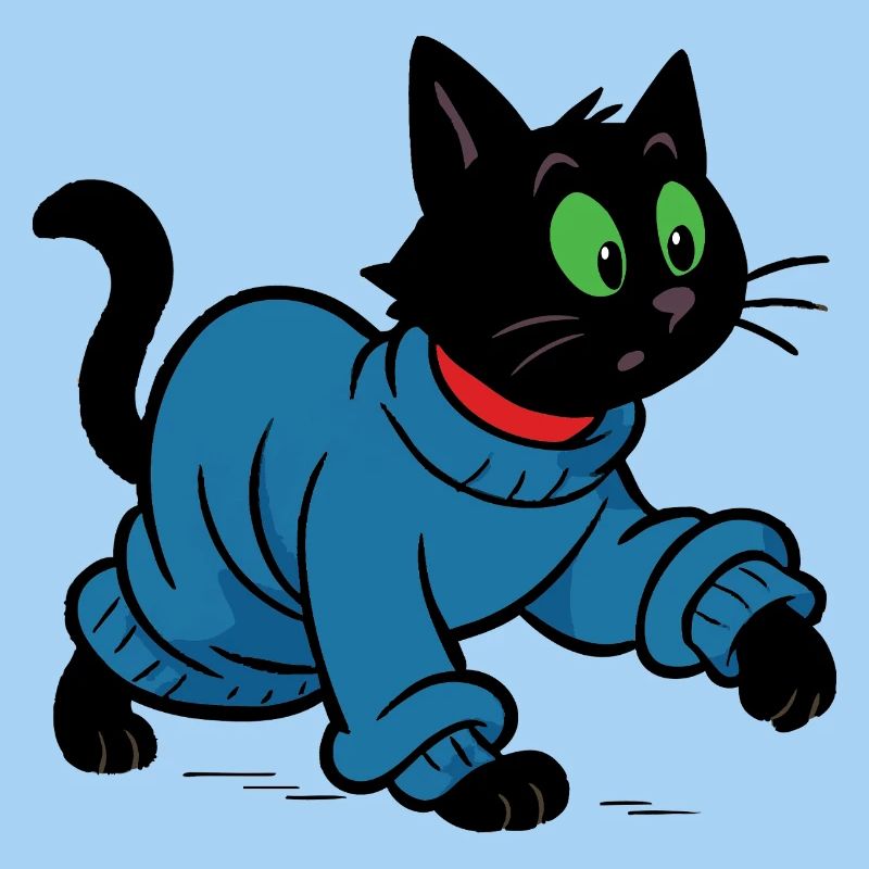 Meeko im übergroßen Pullover