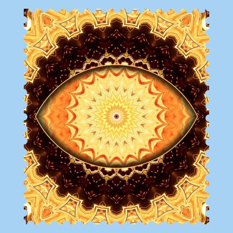 Sonnenmandala Feuergold