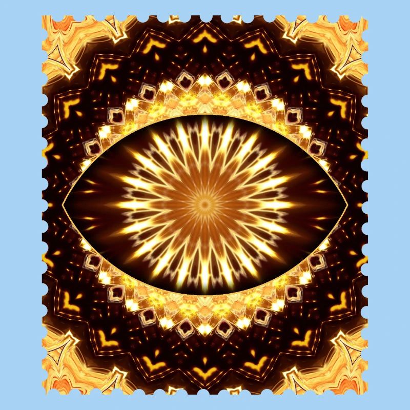 Kaleidoscope Fire Eye Pattern