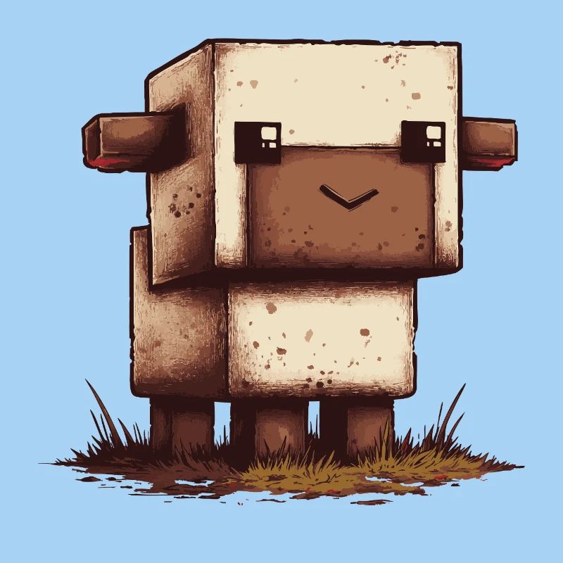 Look rétro de Pixel Sheep