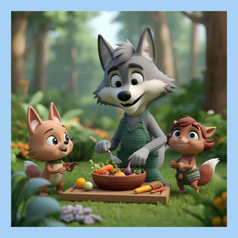 wolf, vegan wolf, friendly wolf