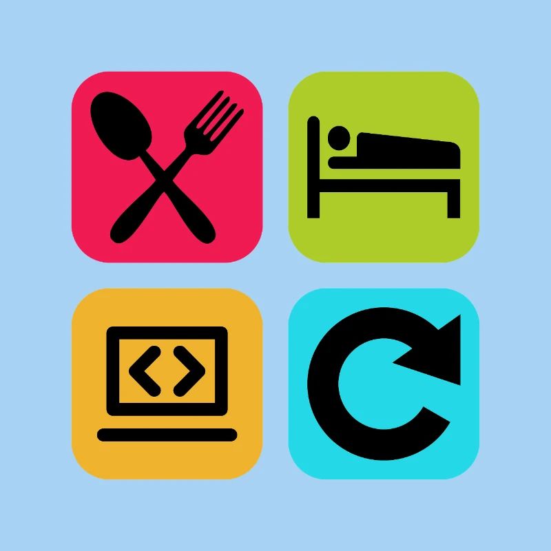 Code de citation drôle répété par le programme Eat Sleep