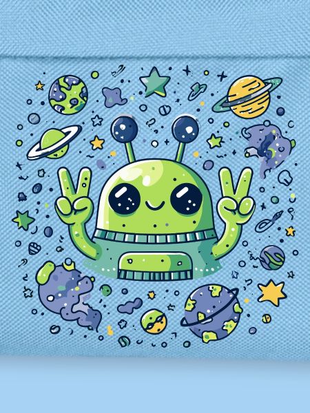 Galaktischer Alien Peacezeichen