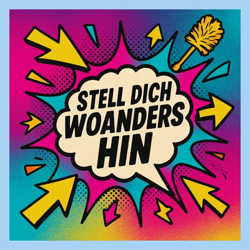 Stand somewhere else Popart