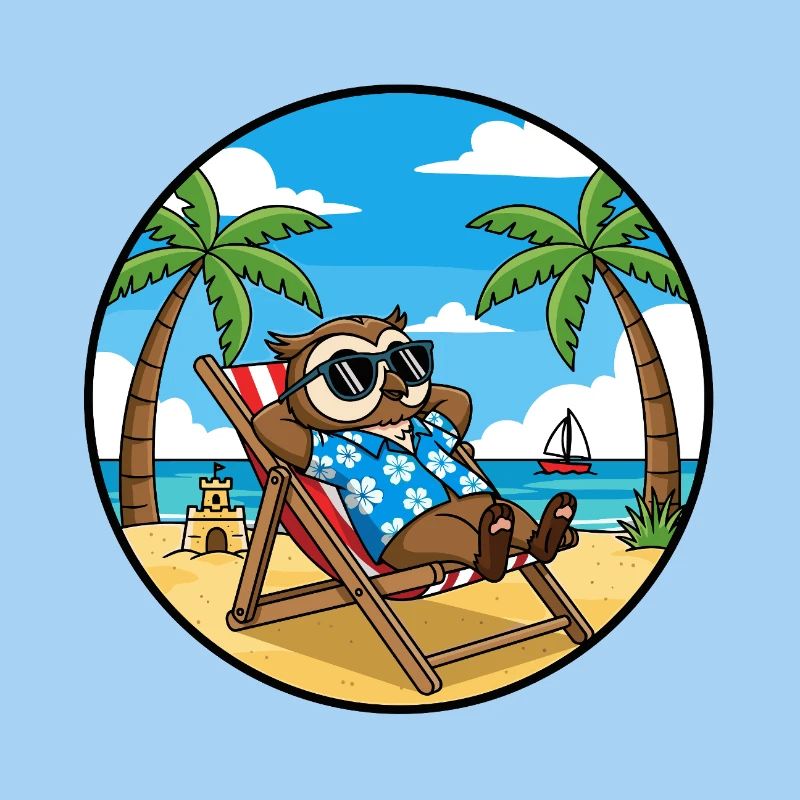 Coole Eulenstrandurlaub-Sommervibes