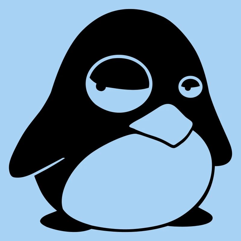 Grumpy Tux – Funny Linux Penguin for Nerds