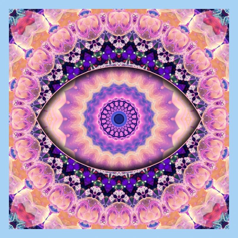 Kaleidoscopic eye mandala
