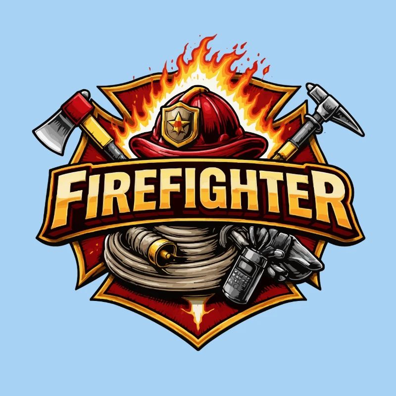 Firefighter Hero Emblem Fire Brigade
