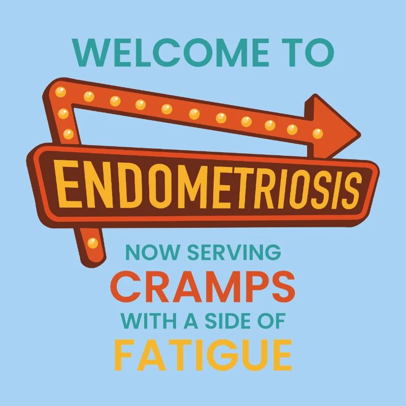 Endometriose-Bewusstsein – Retro-Diner-Schild