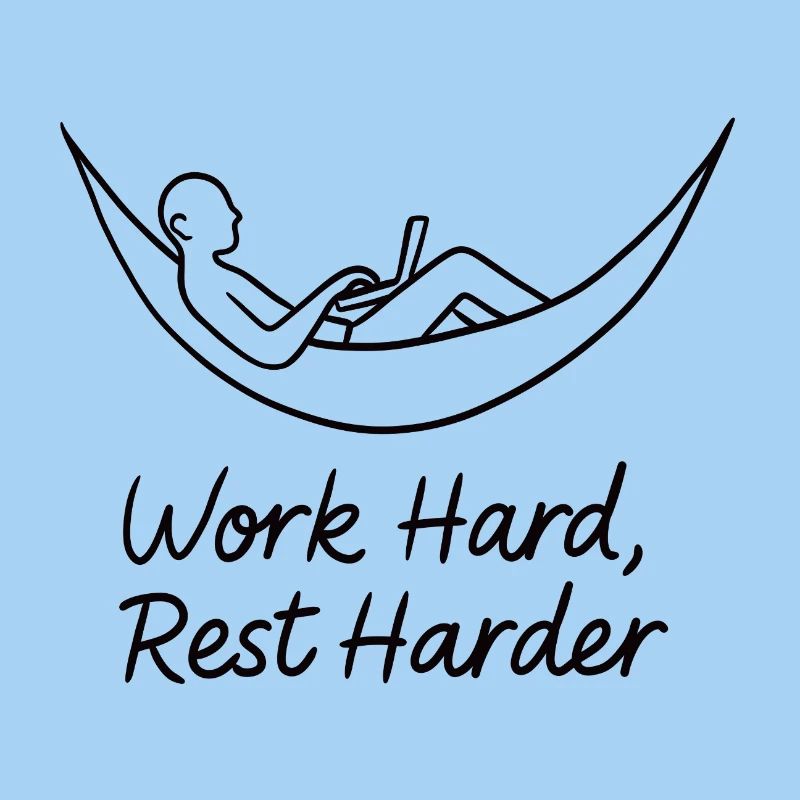 Work Hard Rest Harder Hammock
