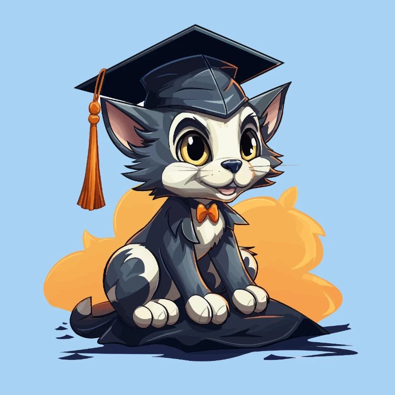 Chaton avec bonnet