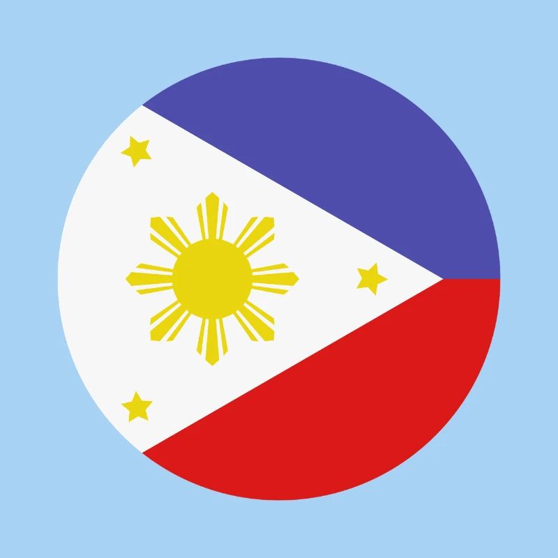 Philippinen-Rundflagge