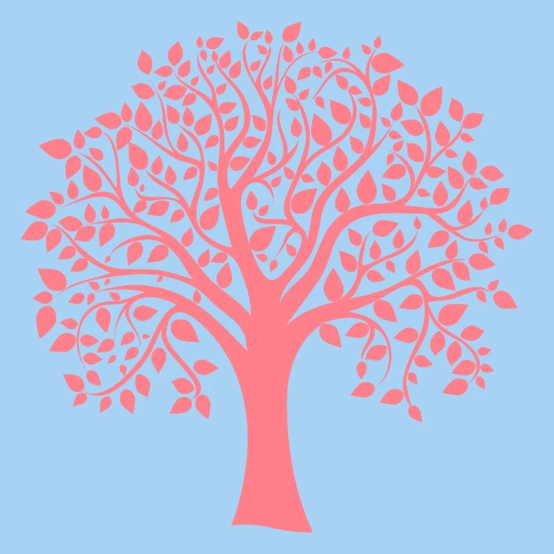 Icon Red Jumbo Tree Print Silhouette