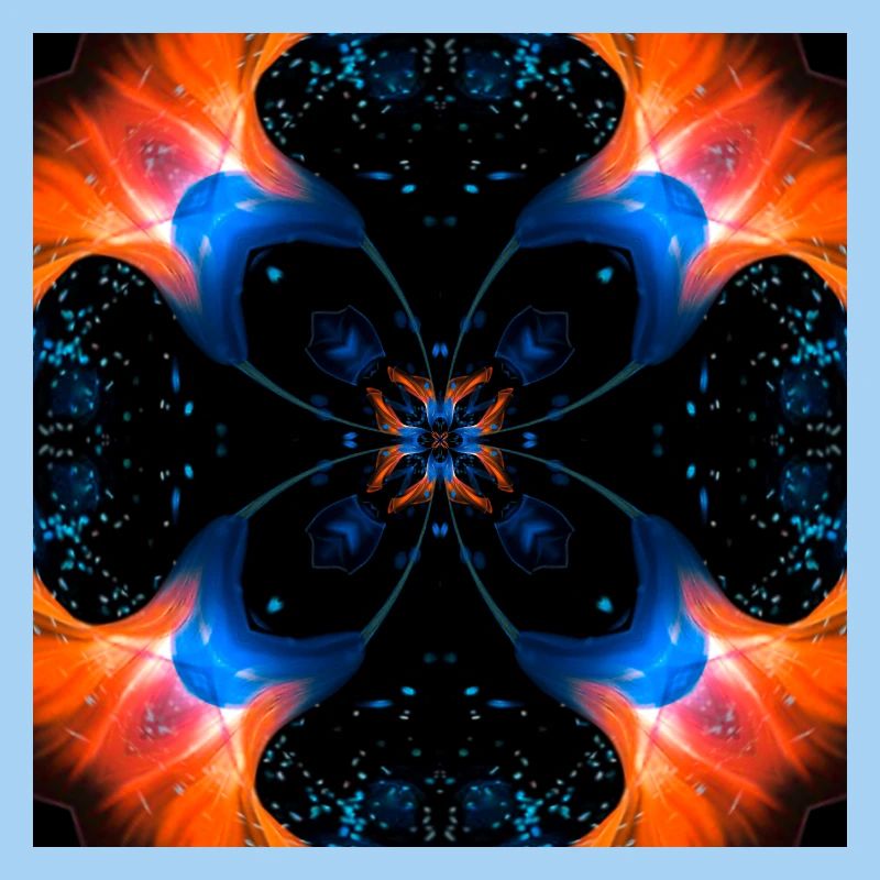 Fraktalkunst Digitale Blume