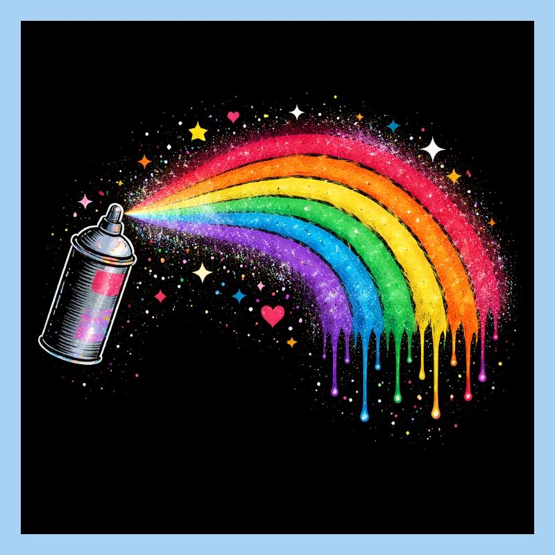Regenbogen-Spray Kunst