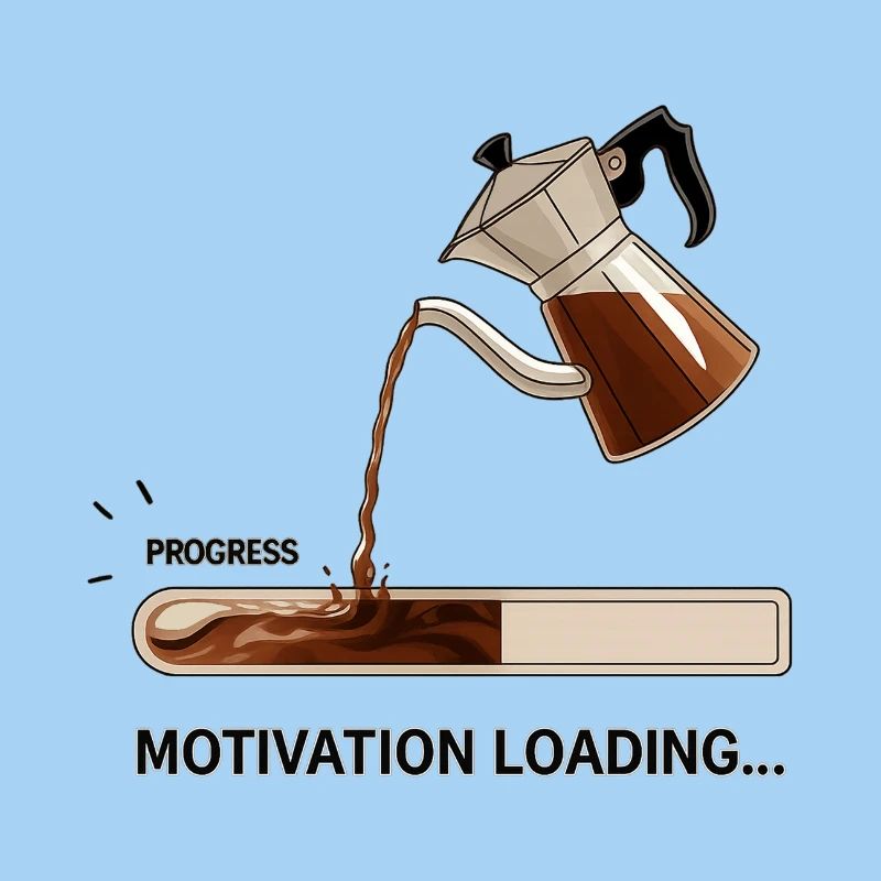 La motivation invite avec un café