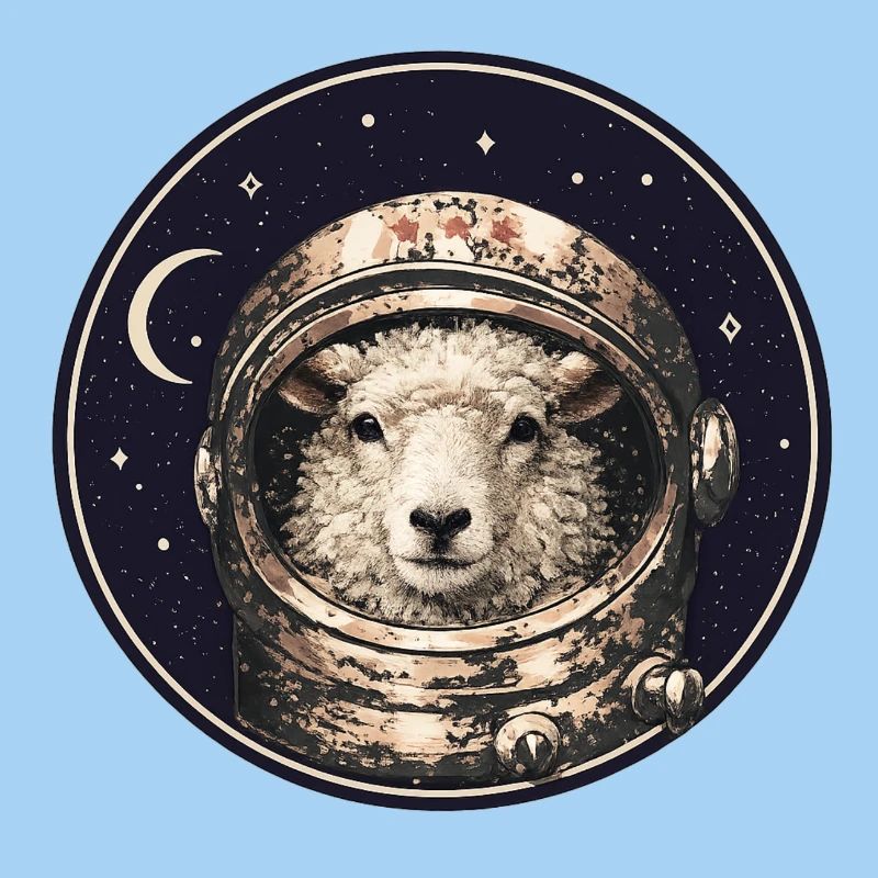 Astronautenschaf im Orbit