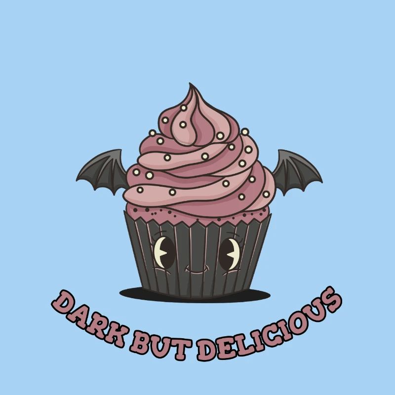 Niedlicher Gothic-Cupcake