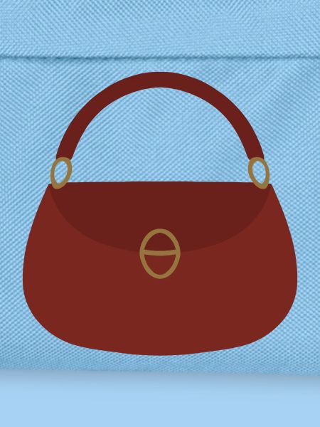 Crimson Handtaschen-Silhouette
