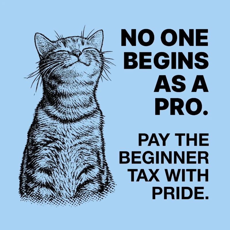 Beginner Mindset – Learning Cat Halftone