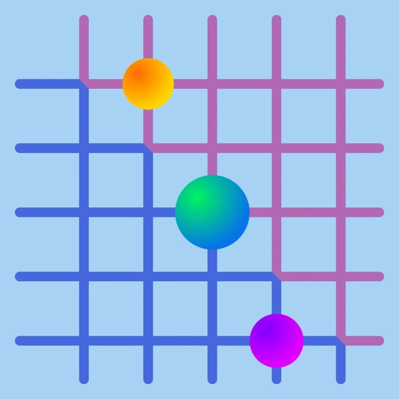 Gradient Grid with Paint Balls