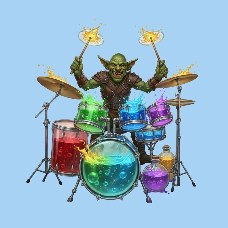 Kobold mit Trommeln