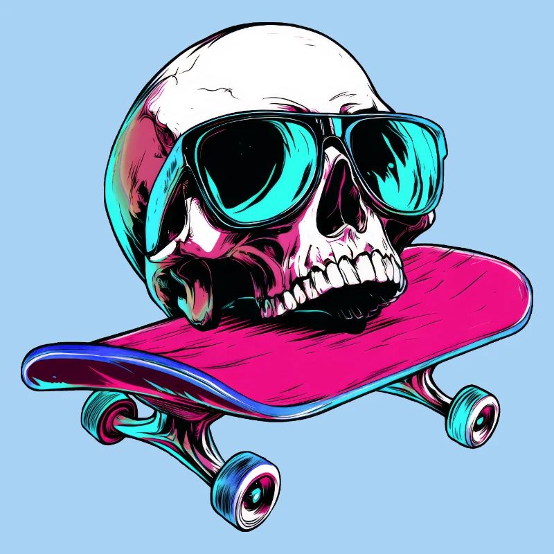 Totenköpfe Skateboard - 1990