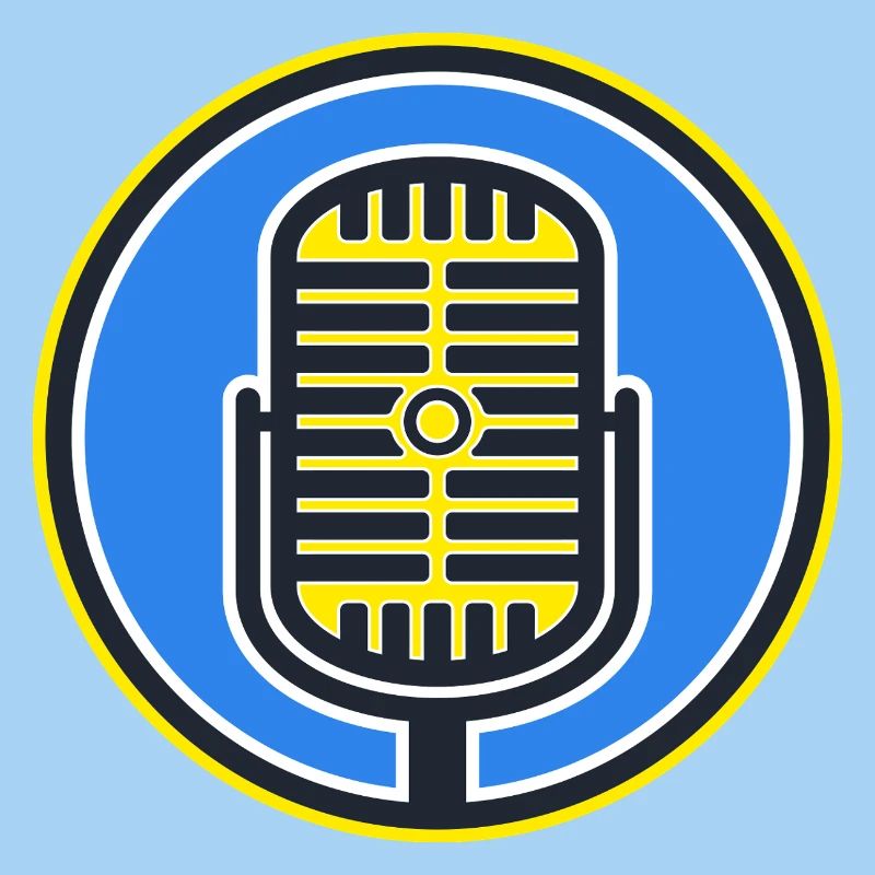 Retro Microphone Badge