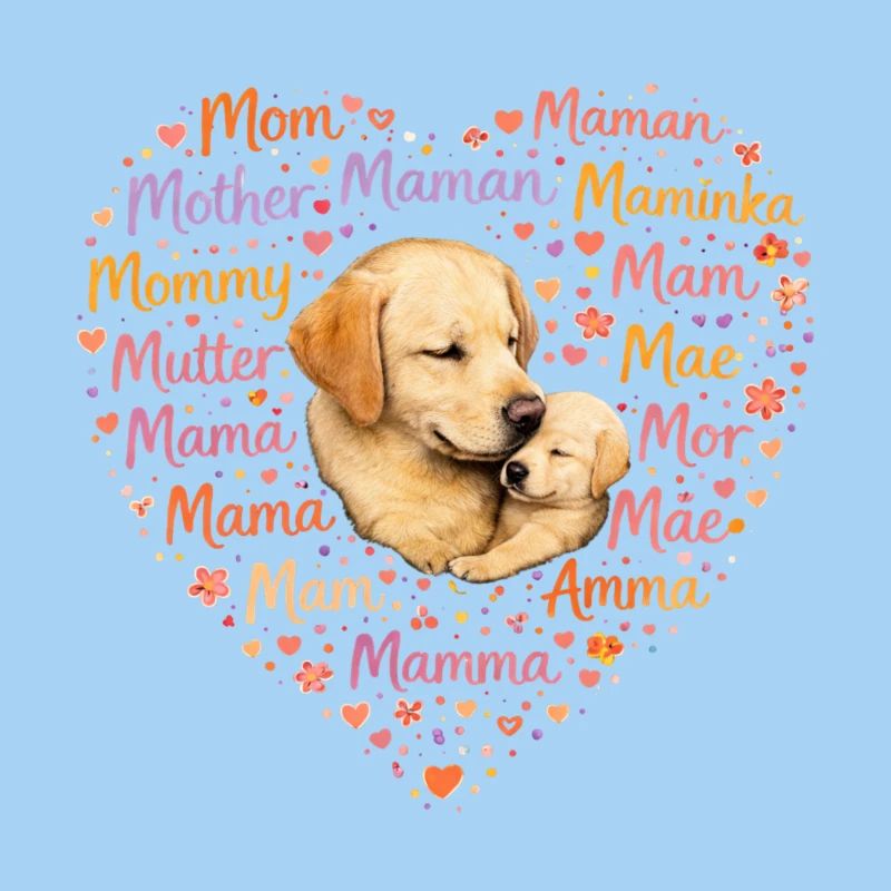 Labrador Mama Herz – Muttertag Geschenk
