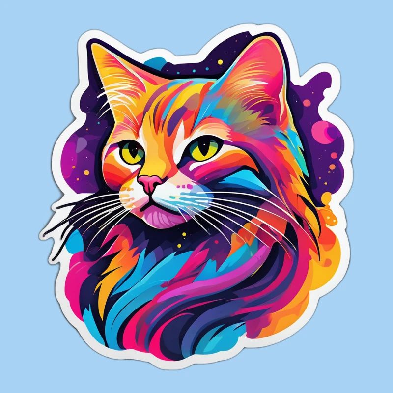 Regenbogen-Helle Katze
