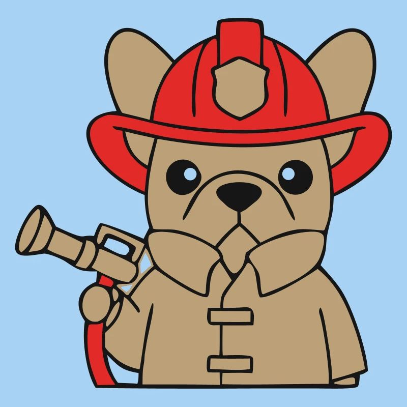 Frenchie Fire Brigade Dog Comic