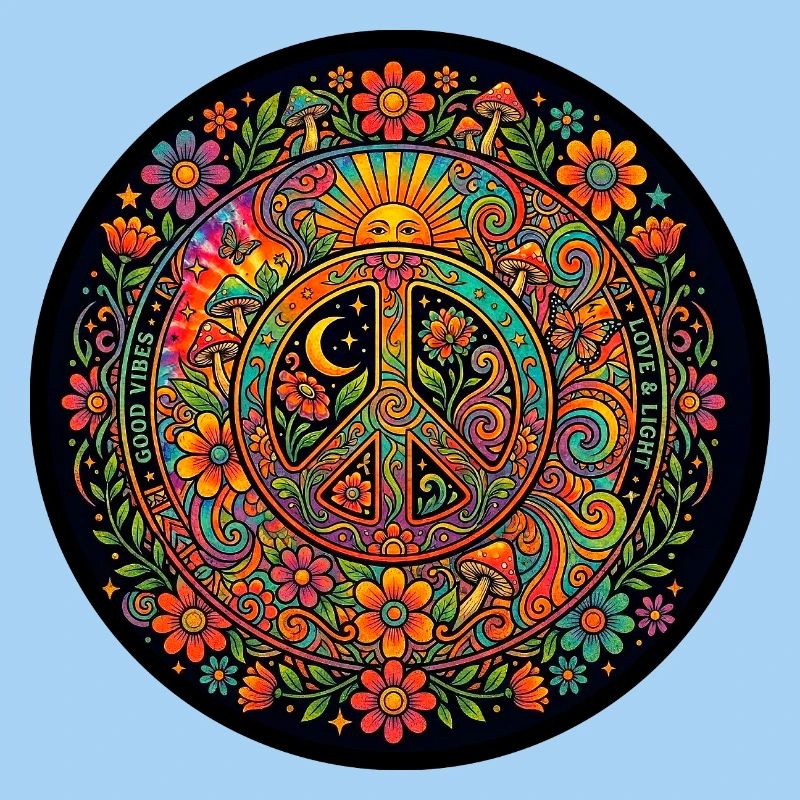 Peace Love Nature Hippie