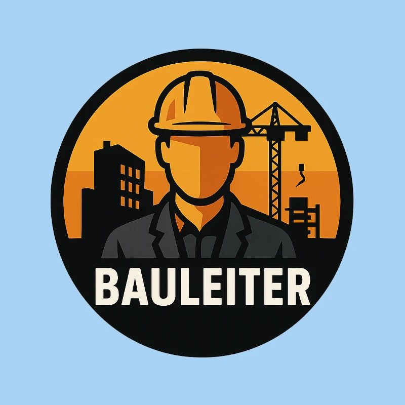 Builder Icon: Construction Worker at Construction Crane