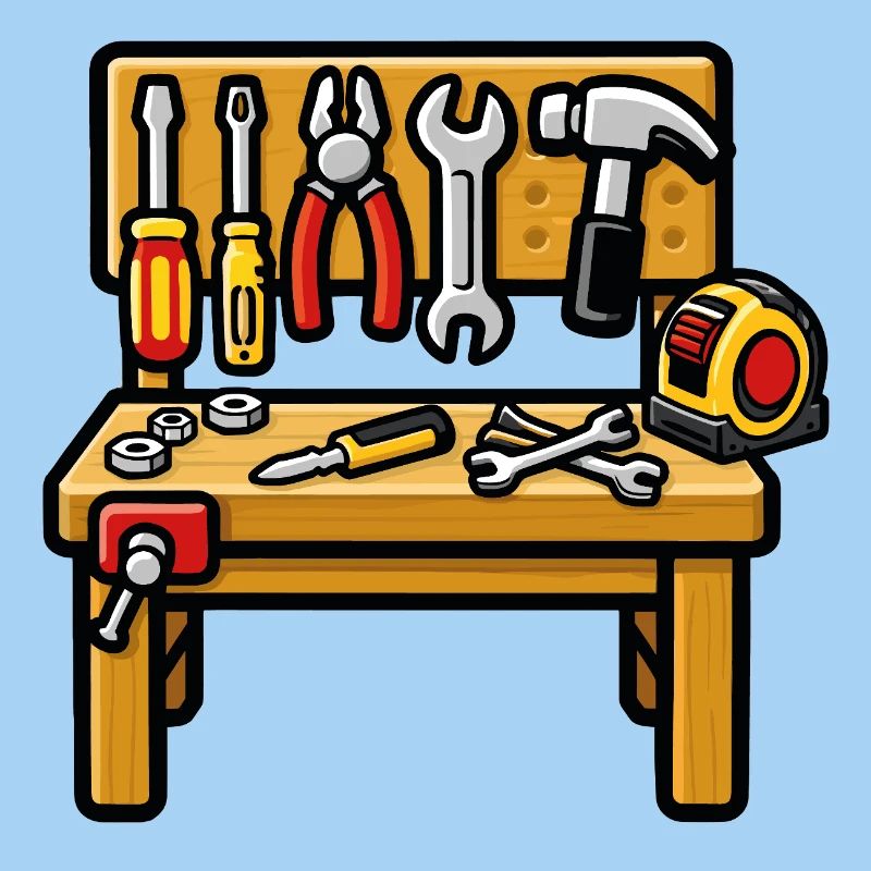 DIY workshop workbench
