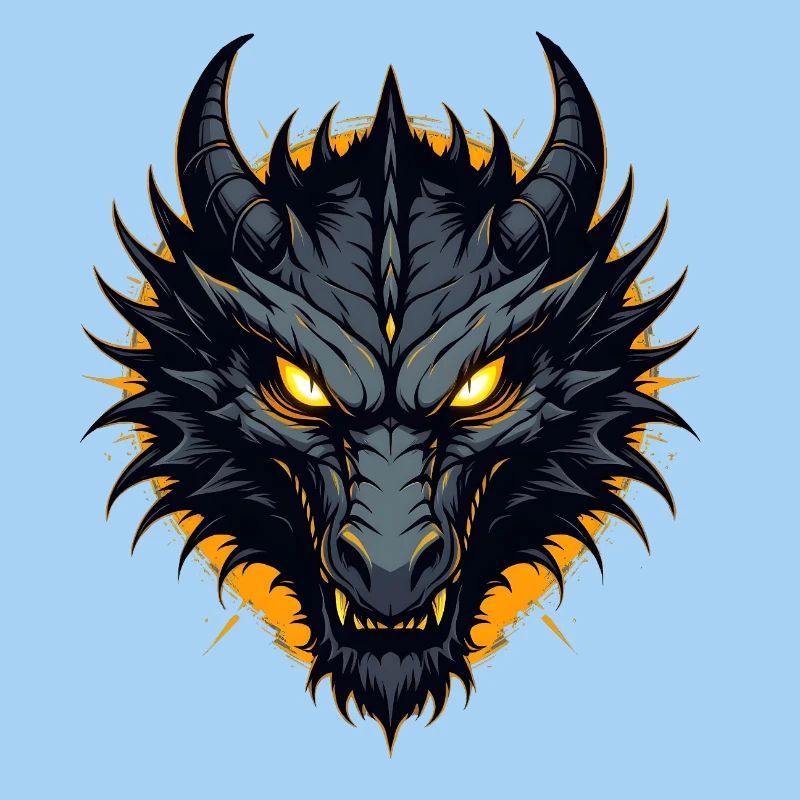 Black Dragon Dragon Head