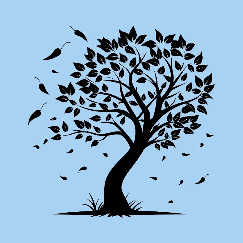 Baum mit Wind