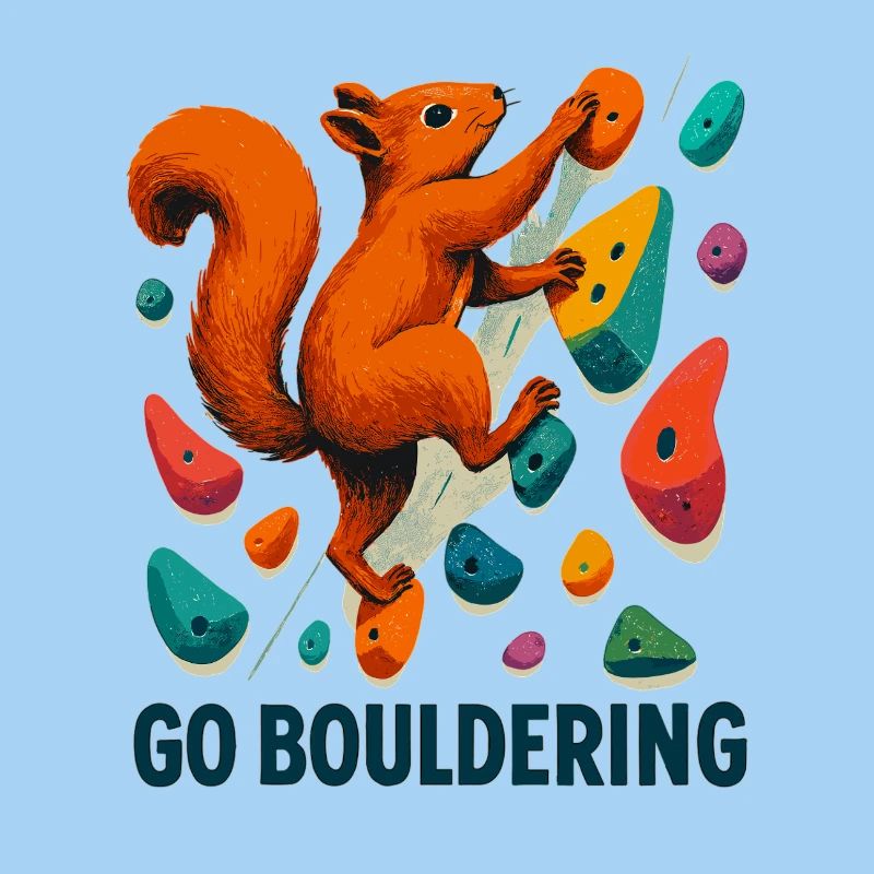Squirrel Go Bouldering – Climbing Motivation