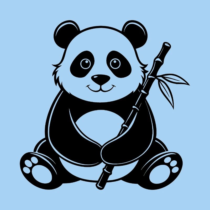 Panda mit Bambus