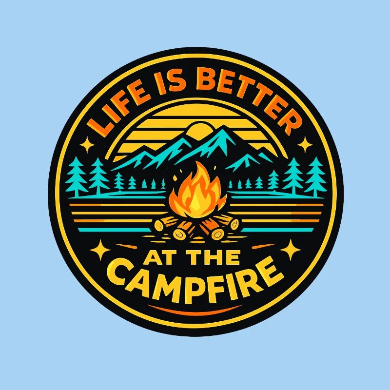 Mode de vie autour du feu de camp