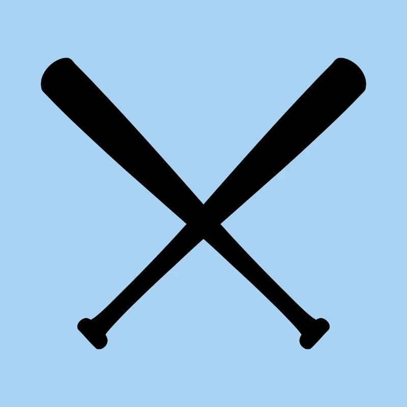 Bats de baseball croisés