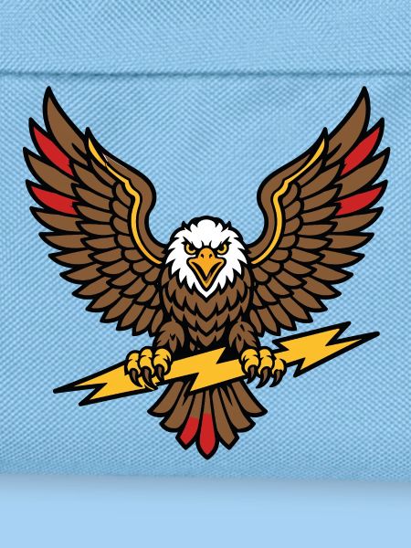 Alter-Schule-Tattoo-Stil Lightning Eagle