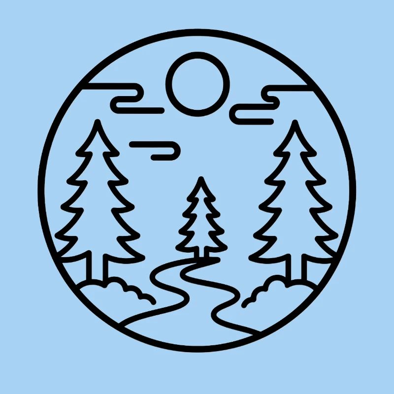 Moonforest Path Silhouette