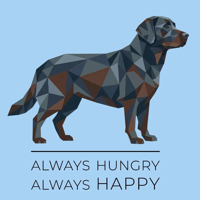 Labrador Low-Poly - Always hungry, always happy