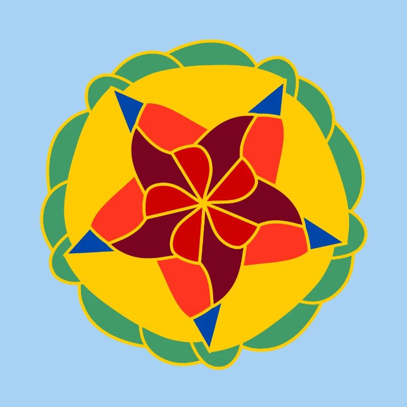 Geometrisch Helles Mandala
