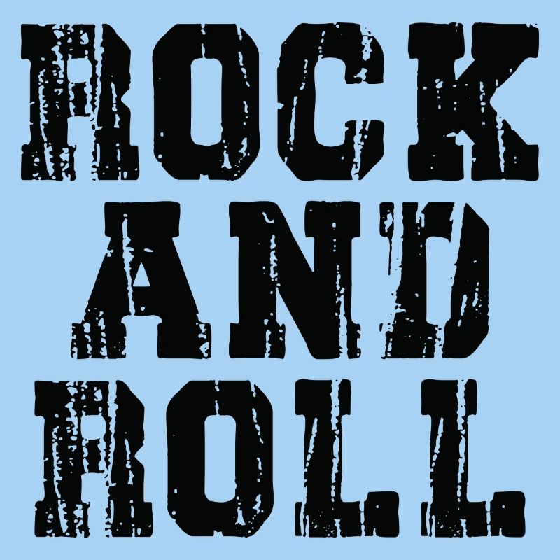 Rock and Roll Typographie Audacieuse et Usée