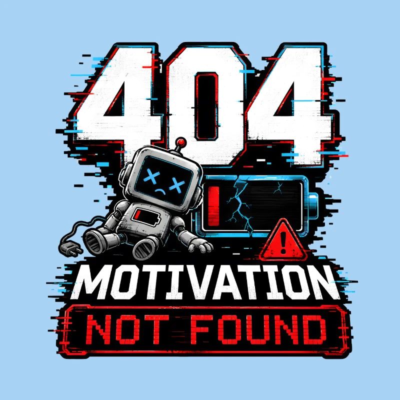 404 Motivation Not Found Robot